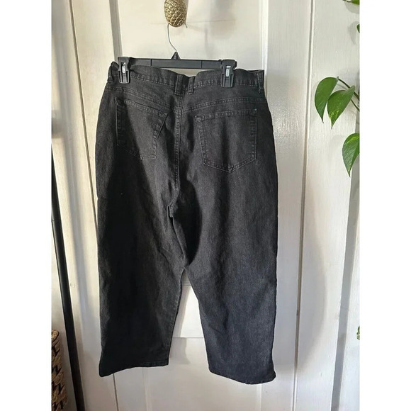 Gloria Vanderbilt Women’s size 14 dark gray cropped jeans - Picture 5 of 6